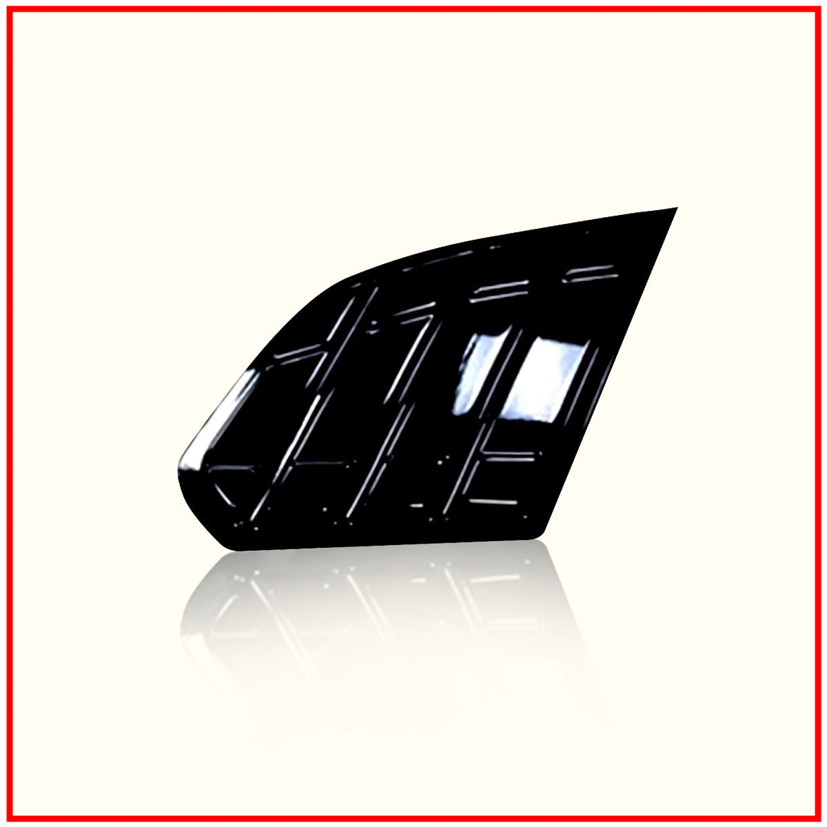 Hyryder Rear Window Side Louvers || Glossy Black Finish