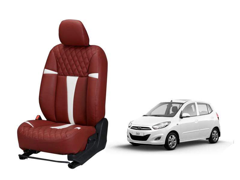 Hyundai i10 Art Leather Seat Cover - Racing Design