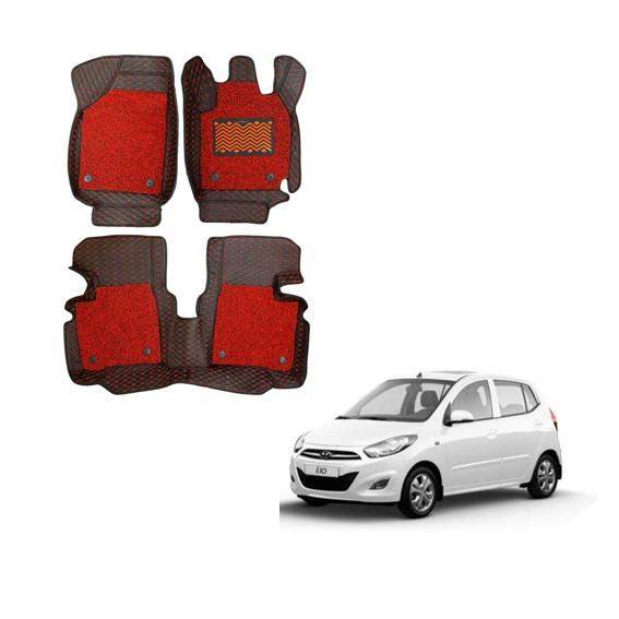 Hyundai i-10 Attractive Floor Mats - Black/Red Colour