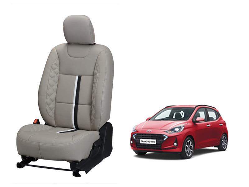 Hyundai Grand i10 Nios Nappa Leather Seat Cover - Center Line Design