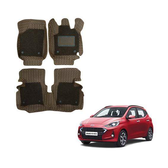 Hyundai Grand i-10 Nios Deluxe 7D Boot Mat - Brown Colour