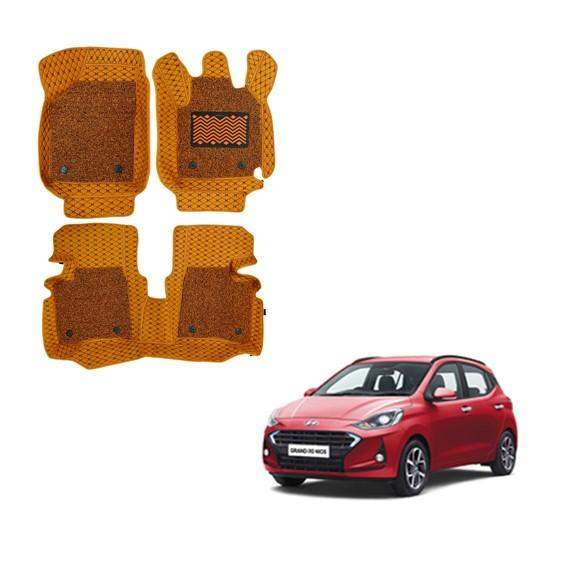 Hyundai Grand i-10 Nios Illustrious 7D Mat Carpet - Tan Colour