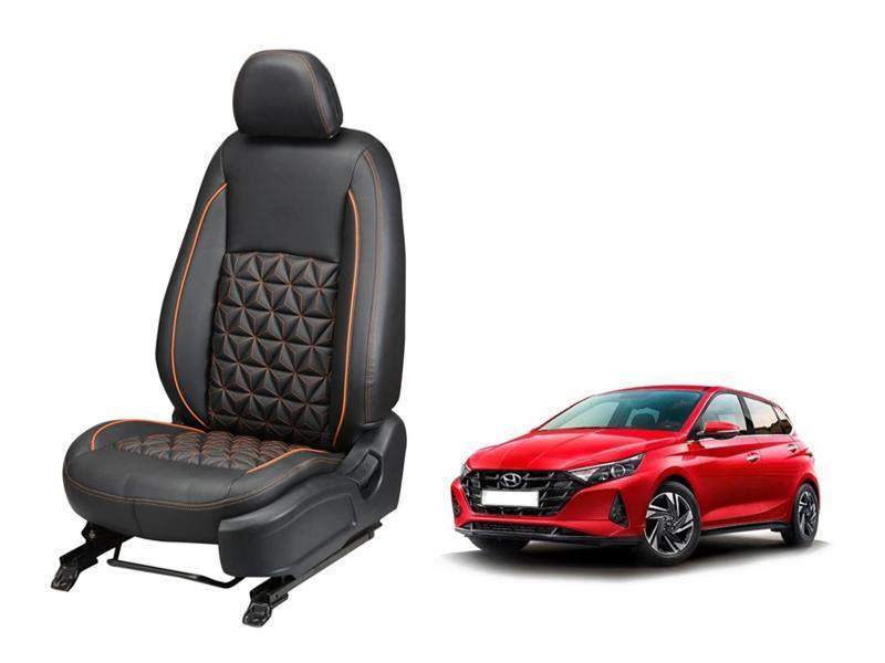 Hyundai i-20 (2020) Nappa Leather Seat Cover in Diamond-Cut Series