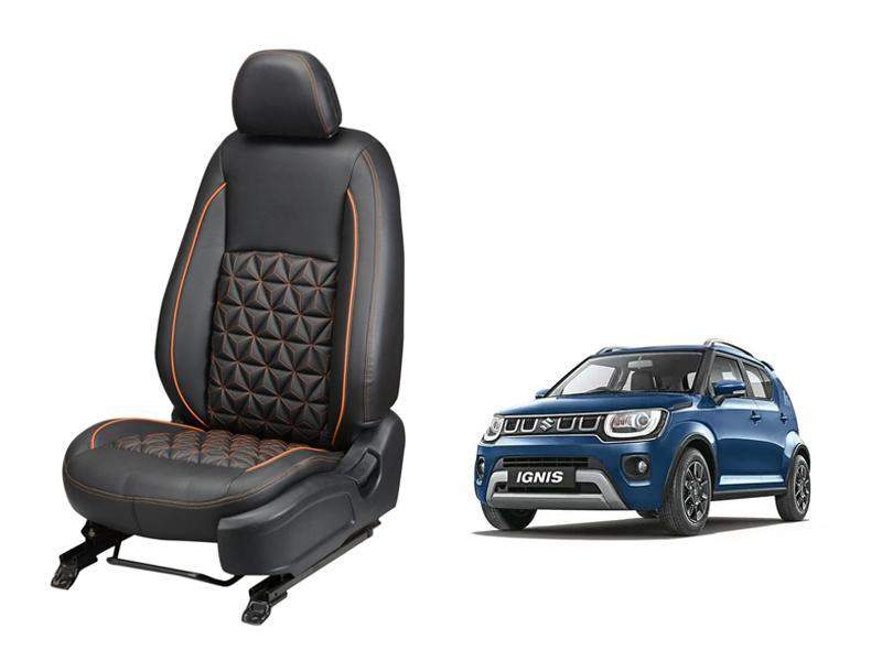 Maruti Suzuki Ignis Diamond Series 3D Custom Nappa Leather Car Seat Covers