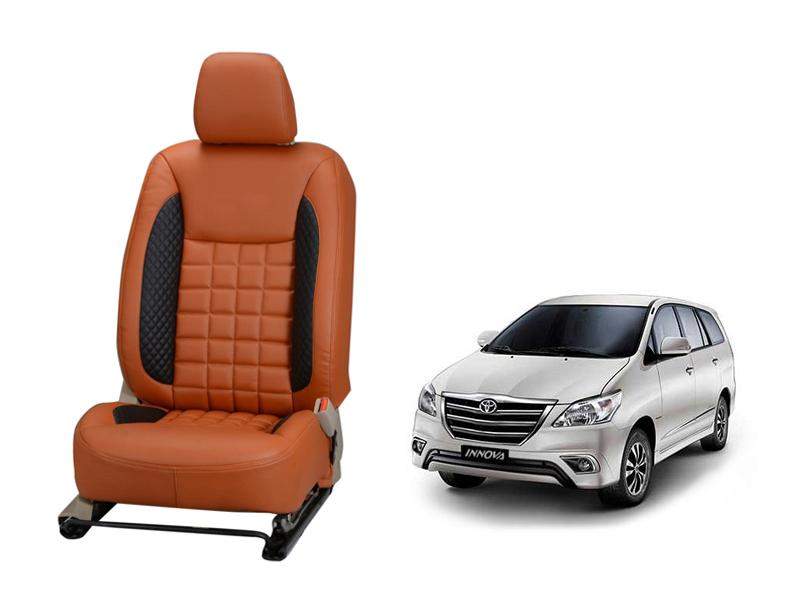 Toyota Innova Prism Series 3D Custom Nappa Leather Car Seat Covers