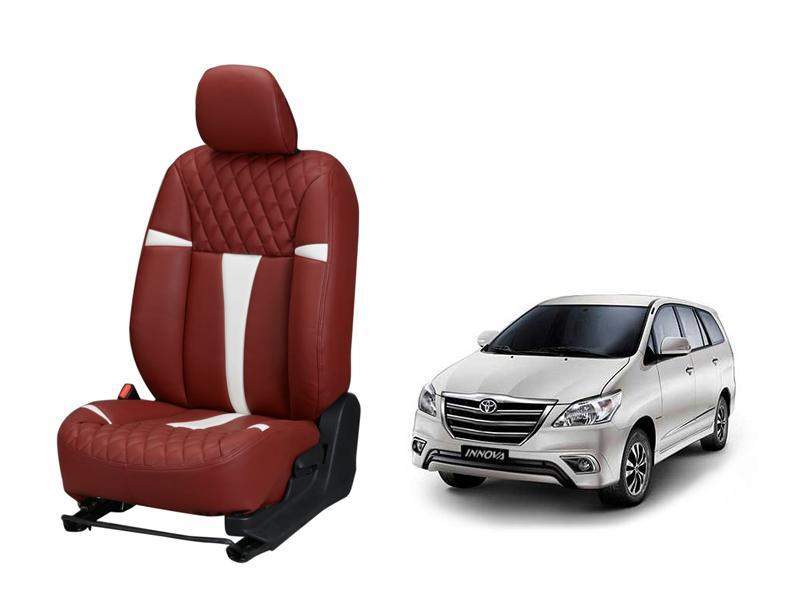 Toyota Innova Crysta Racing series 3D Custom art leather car seat covers