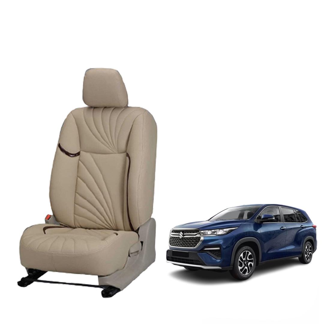 Maruti Suzuki Invicto Nappa Leather Seat Cover - Dove Design