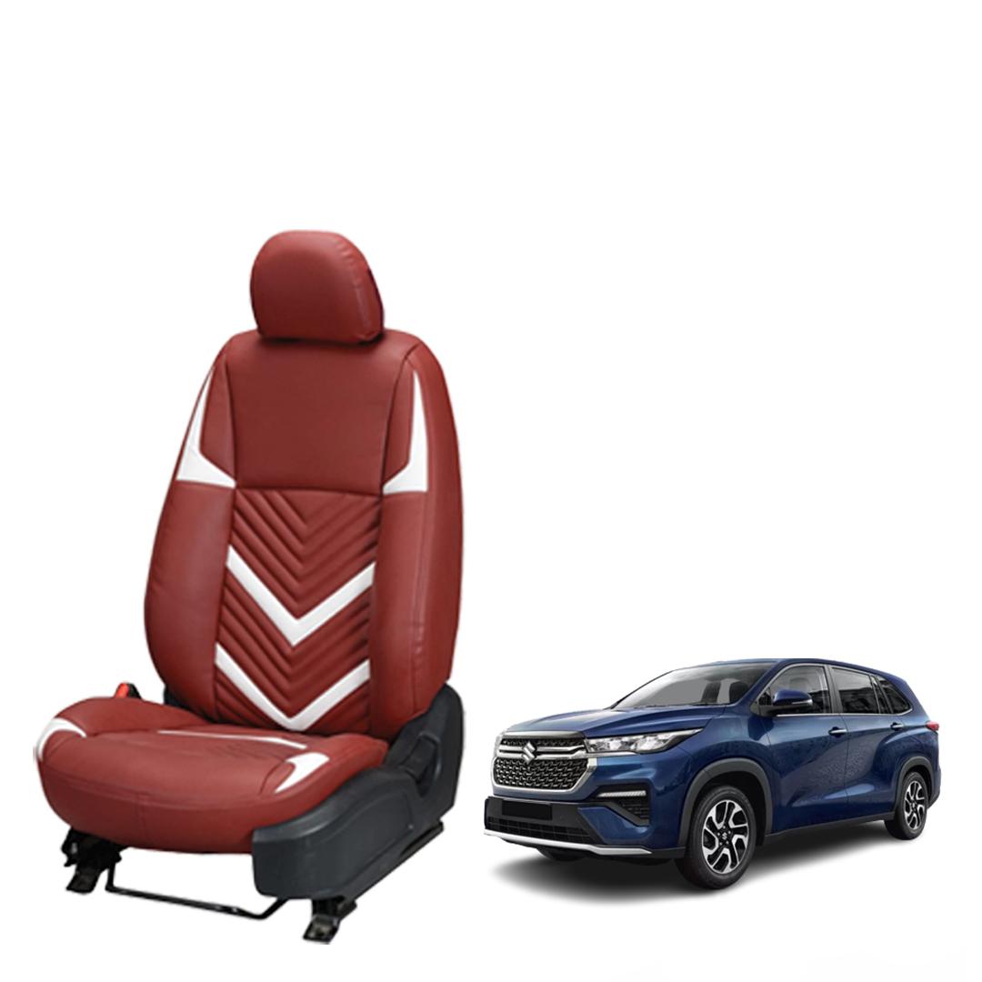 Maruti Suzuki Invicto Art Leather Seat Cover in Zig-Zag Design