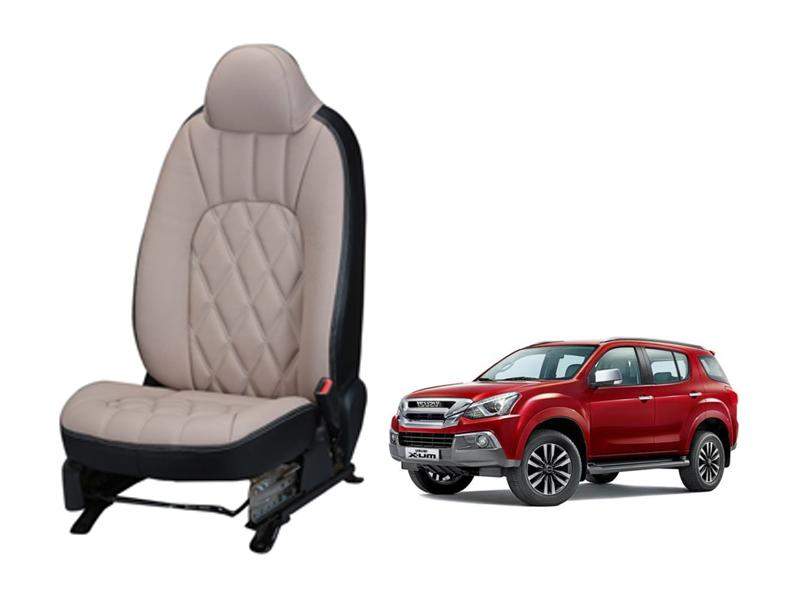 Isuzu MU-X Art Leather Seat Cover - Threading Design