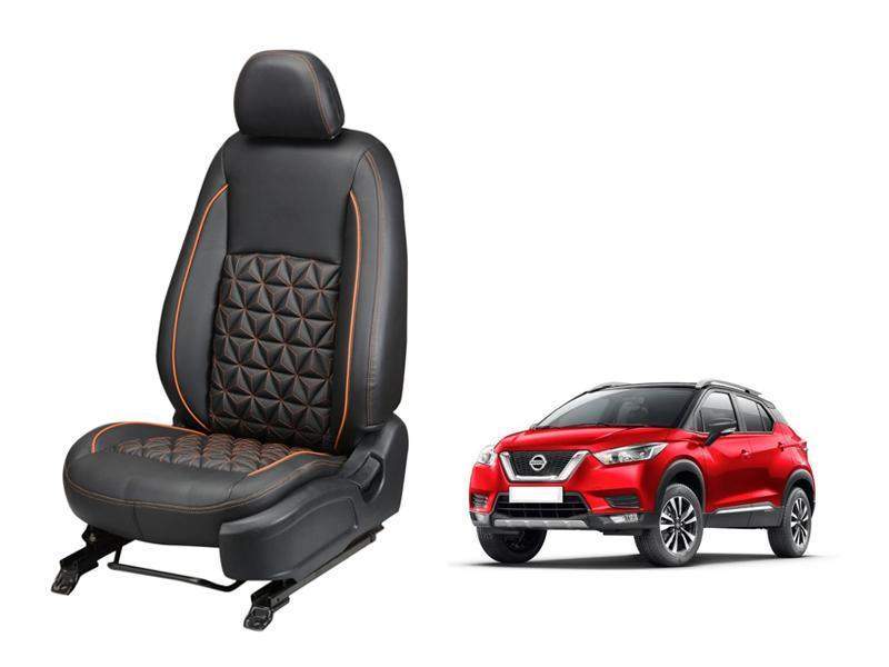 Nissan Kicks Diamond Series 3D Custom Nappa Leather Car Seat Covers