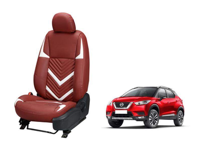 Nissan Kicks Zig Zag SERIES 3D CUSTOM ART LEATHER CAR SEAT COVERS