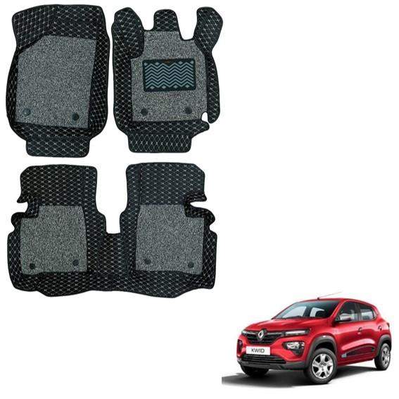 Renault KWID Illustrious Floor Mats - Black/Grey Colour