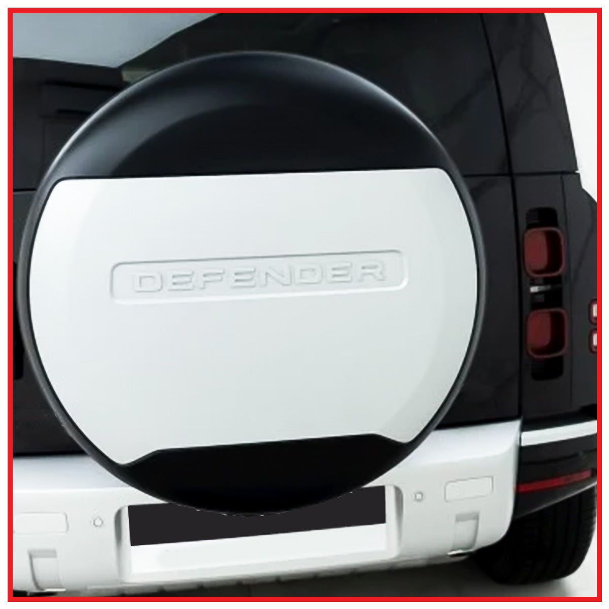 Land Rover Defender Stepney Cover Black || Black and White || Balck and Silver