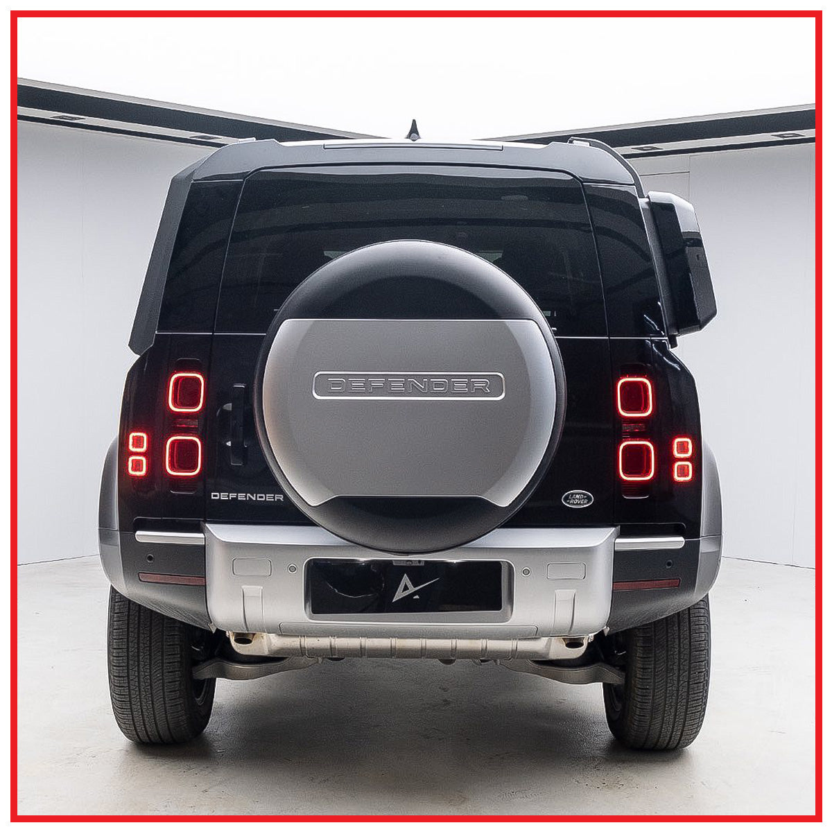 Land Rover Defender Stepney Cover Black || Black and White || Balck and Silver