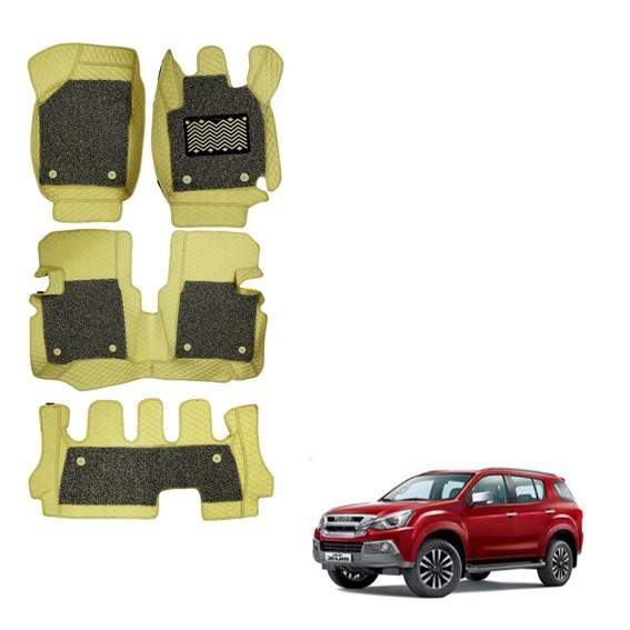 Isuzu MU-X Spacious Floor Mats - Beige Colour