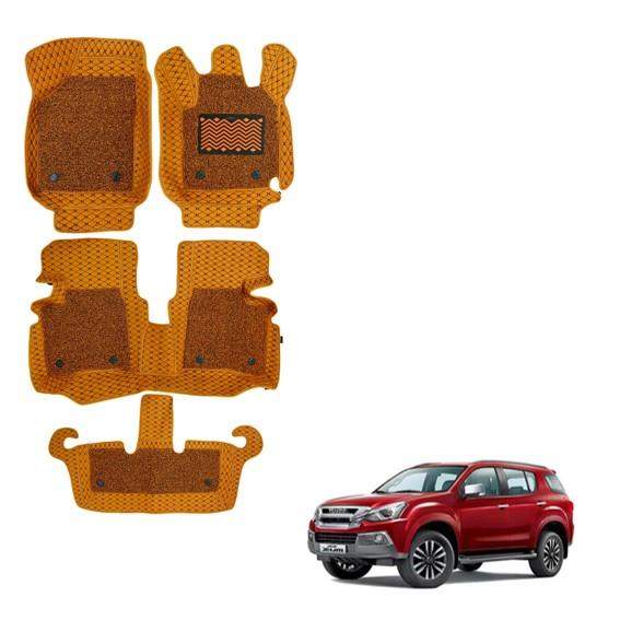 Isuzu MU-X Luxurious 7D Foot Mats - Tan Colour