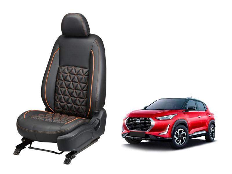 Nissan Magnite Diamond Series 3D Custom Nappa Leather Car Seat Covers