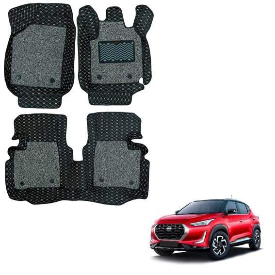 Spacious Floor Mats for Nissan Magnite - Black/Grey Colour