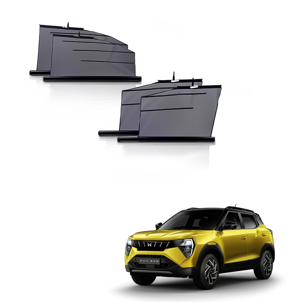 Mahindra 3xo Automatic window roller curtains | Car Roller Retractable Sun Shades