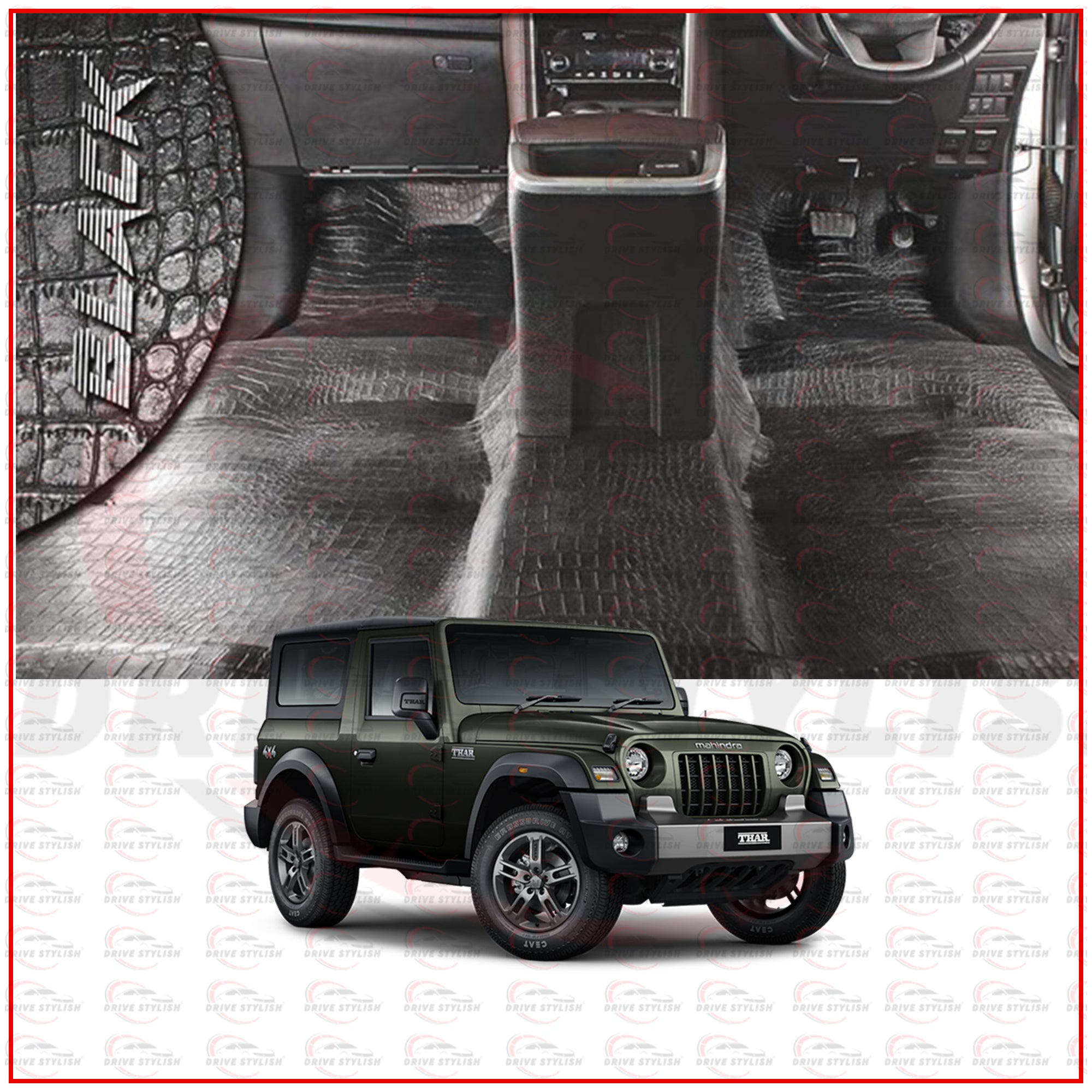 Car Flooring Lamination for the Mahindra Thar