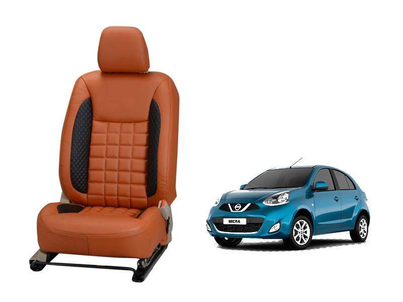 Nissan Micra Prism Series 3D Custom Nappa Leather Car Seat Covers