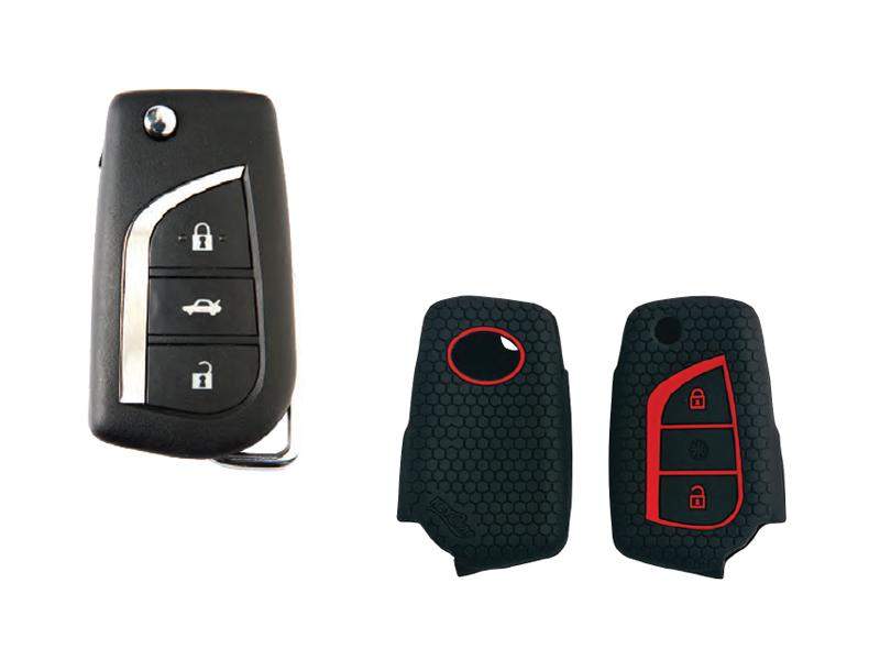 Silicone Car Key Cover for Toyota KC-42