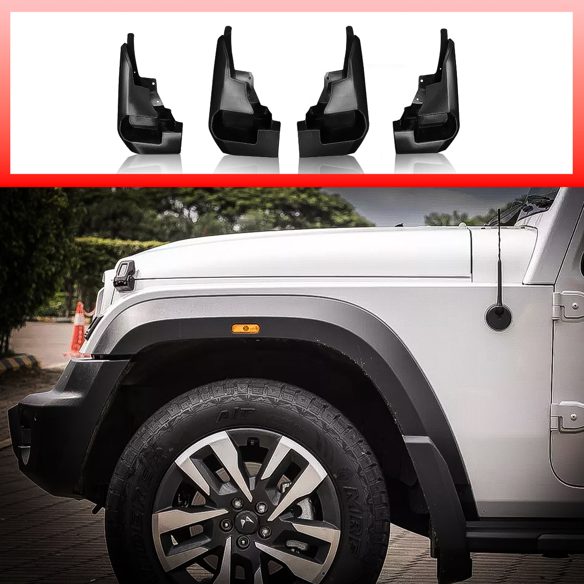 Mahindra Thar Roxx Mud Flaps/Guard