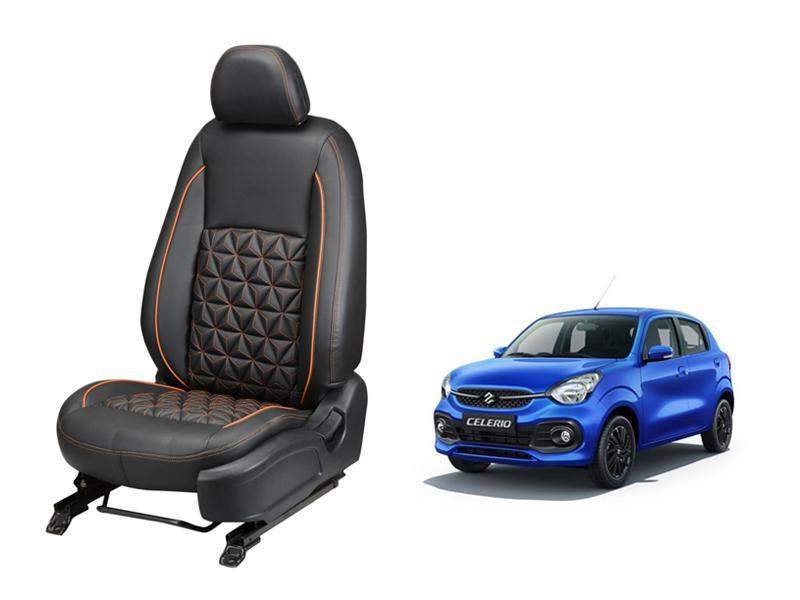 Maruti Suzuki New Celerio Diamond Series 3D Custom Nappa Leather Car Seat Covers