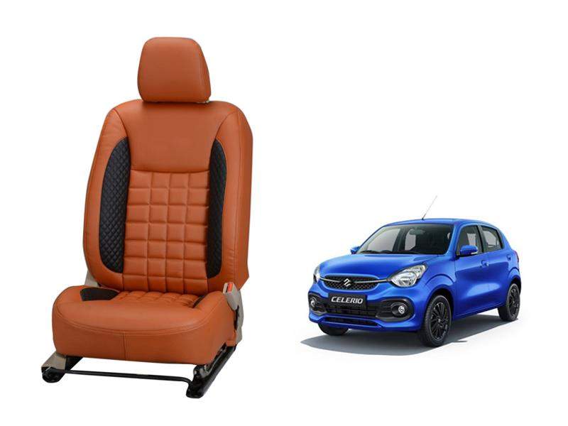 Maruti Suzuki New Celerio Prism Series 3D Custom Nappa Leather Car Seat Covers