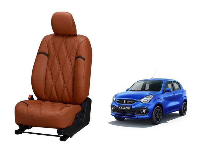 Maruti Suzuki New Celerio Kite Series 3D Custom Nappa Leather Car Seat Covers