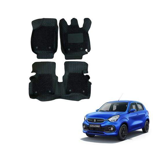 Maruti Suzuki New Celerio Spacious 7D Mat Carpet - Black Colour