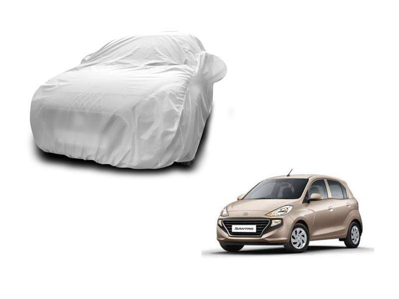 Hyundai New Santro New Silver Car Body Cover