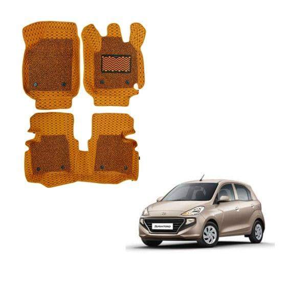 Hyundai New Santro Premium 7D Mat Carpet - Tan Colour