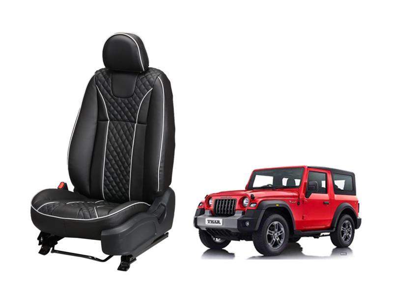 Mahindra Thar MOON SERIES 3D CUSTOM ART LEATHER CAR SEAT COVERS