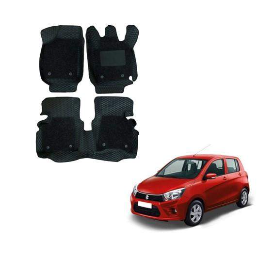 Maruti Suzuki Celerio Splendid 7D Foot Mats - Black Colour