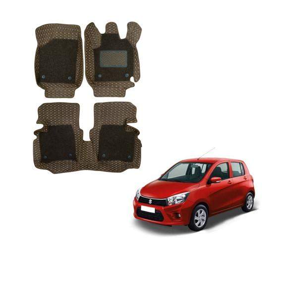 Maruti Suzuki Celerio Superior 7D Mats - Brown Colour