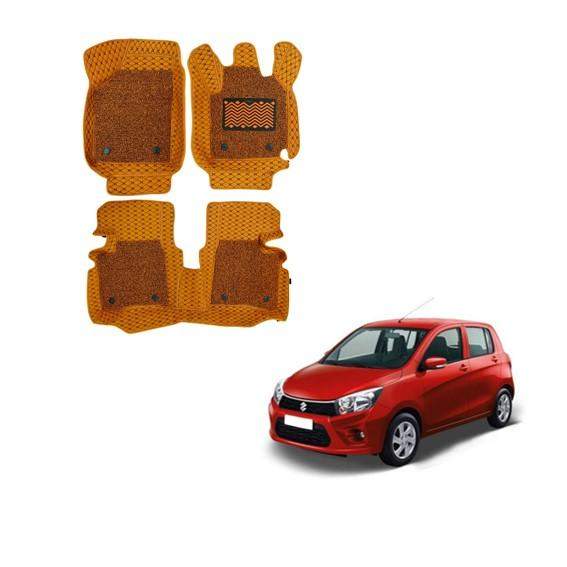 Maruti Suzuki Celerio All-Weather 7D Mat Carpet - Tan Colour