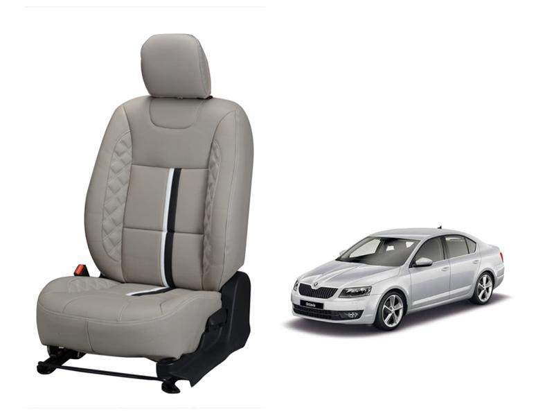 Skoda Old Octavia Trace Series 3D Custom Nappa Leather Car Seat Covers