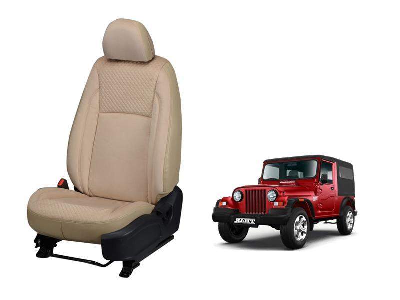 Mahindra Thar Velvet SERIES 3D CUSTOM ART LEATHER CAR SEAT COVERS