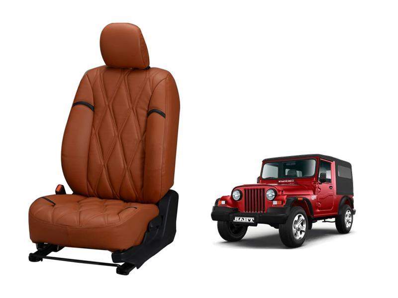 Mahindra Thar Kite Series 3D Custom Nappa Leather Car Seat Covers