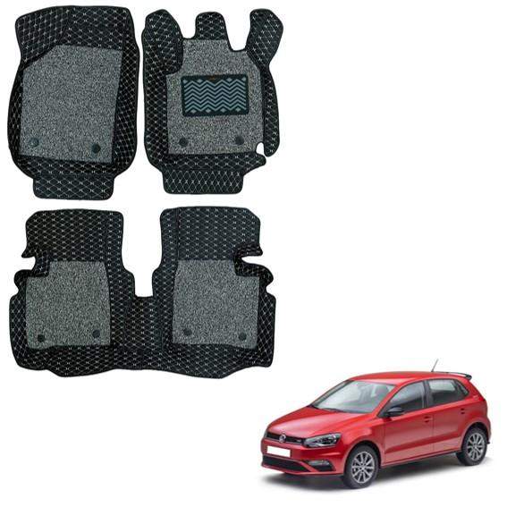 Luxurious Floor Mats for Volkswagen Polo - Black/Grey Colour