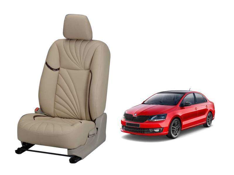 Skoda Rapid Dove Series 3D Custom Nappa Leather Car Seat Cover