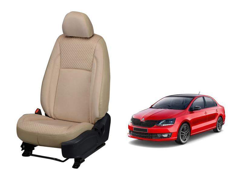 Skoda Rapid Velvet SERIES 3D CUSTOM ART LEATHER CAR SEAT COVERS