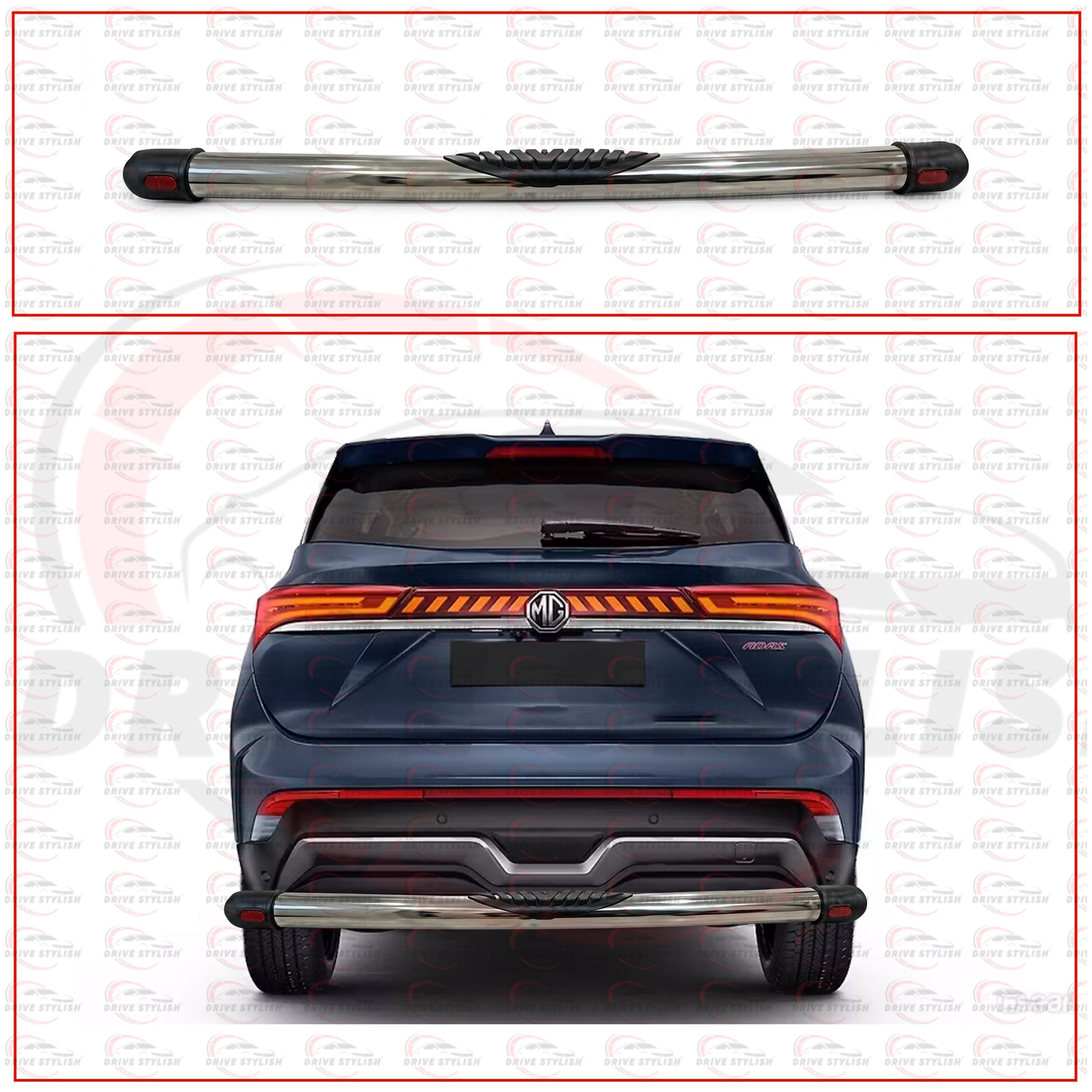 Rear Bumper Diffuser for MG Hector Plus - Jumbo Style