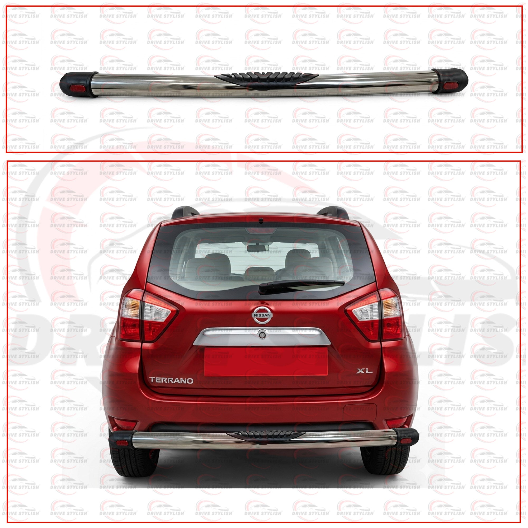Rear Bumper Diffuser for Nissan Terrano - Jumbo Style