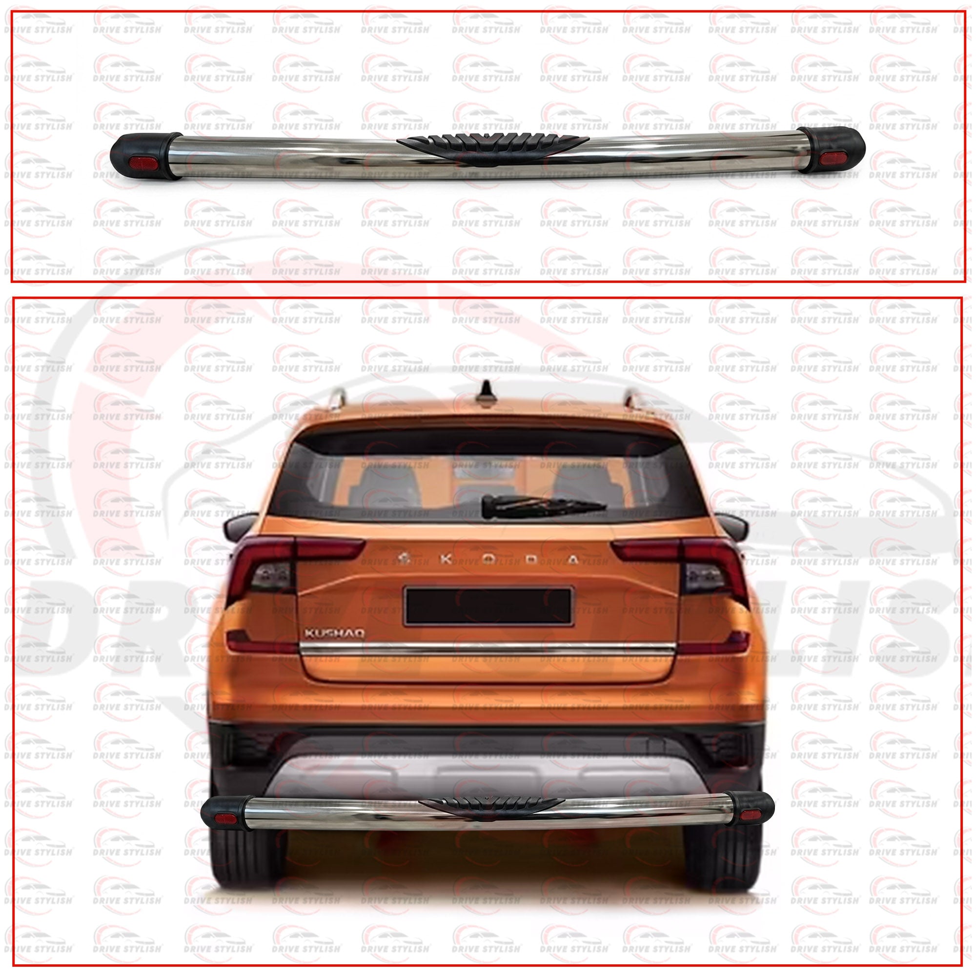 Rear Bumper Diffuser for Skoda Kushaq - Jumbo Style