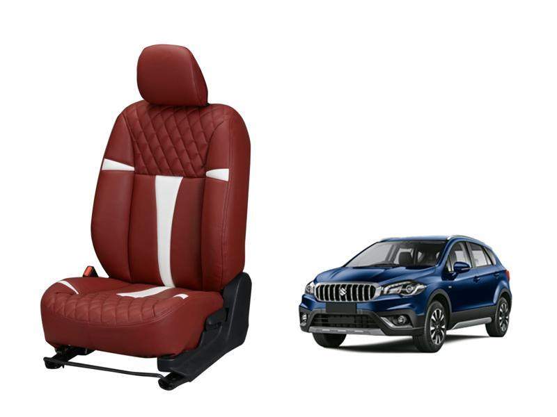 Maruti Suzuki S-Cross Racing series 3D Custom art leather car seat covers