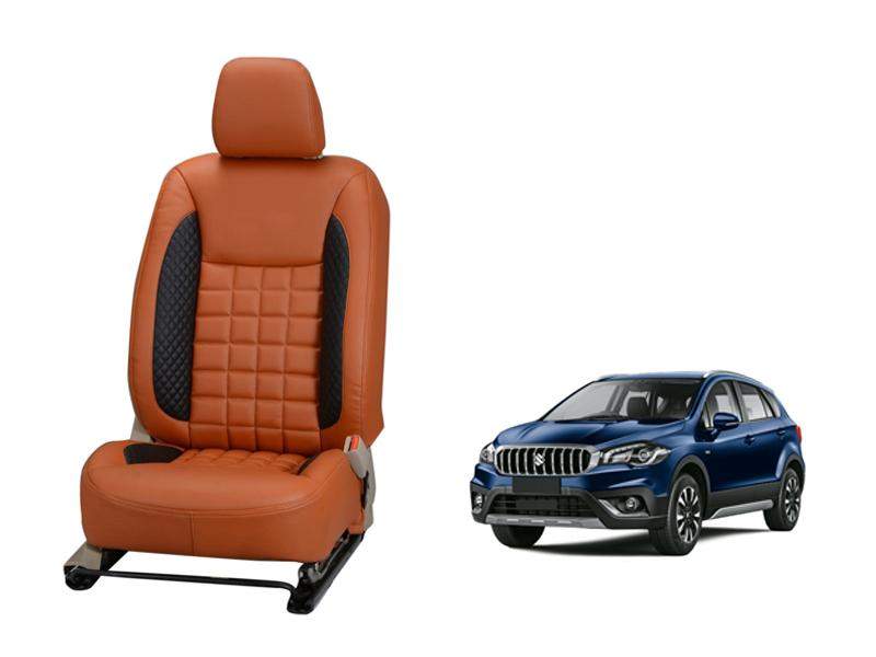 Maruti Suzuki S- Cross Kite Series 3D Custom Nappa Leather Car Seat Covers