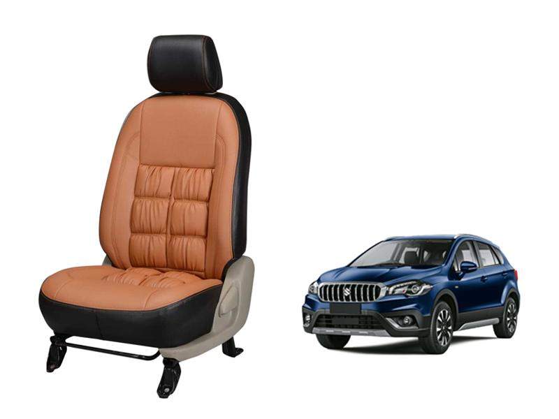 Maruti Suzuki S-Cross Comfort Series 3D Custom Stallion Leather Car Seat Covers