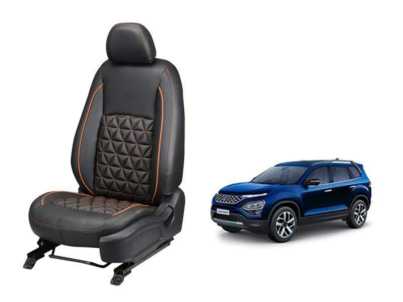 Tata new Safari Diamond Series 3D Custom Nappa Leather Car Seat Covers